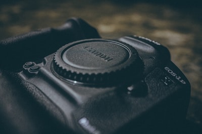 black Canon DSLR camera
